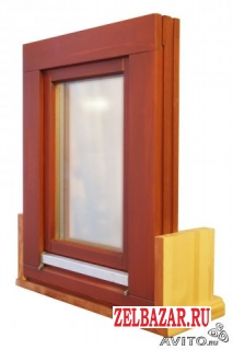 деревяное окно и евроокно