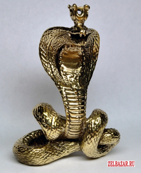 Королевская кобра - фигурка из бронзы,  сувенир,  подарок