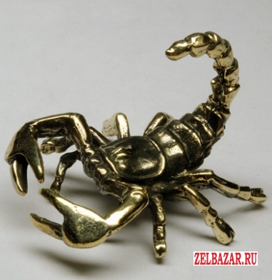 Скорпион малый - фигурка из бронзы,  сувенир