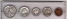 Набор 5 монет 1941 года.  "D" серебро.  США